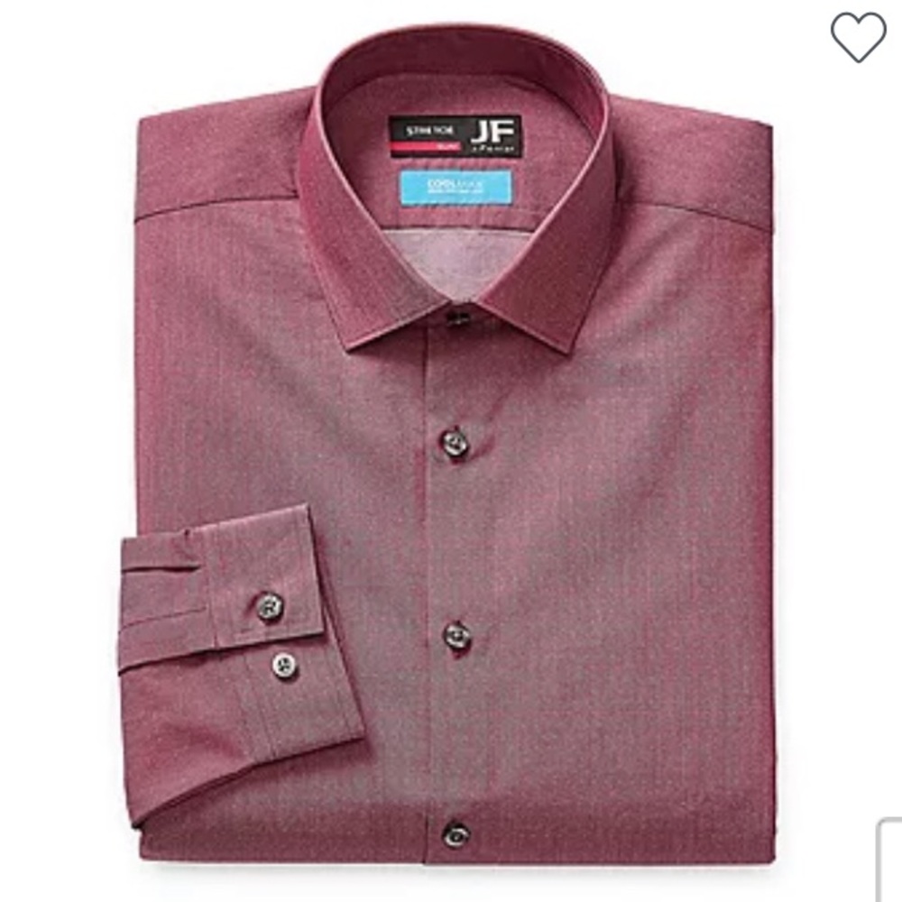 Tags on! J. Ferrar light burgundy dress shirt